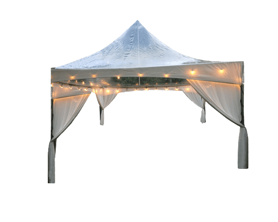 High Peak Frame Tent - 20 X 20 Ft - Clear Top 2 Marquee Frame Tent 20 X 20 Ft Clear Top removebg preview 11zon