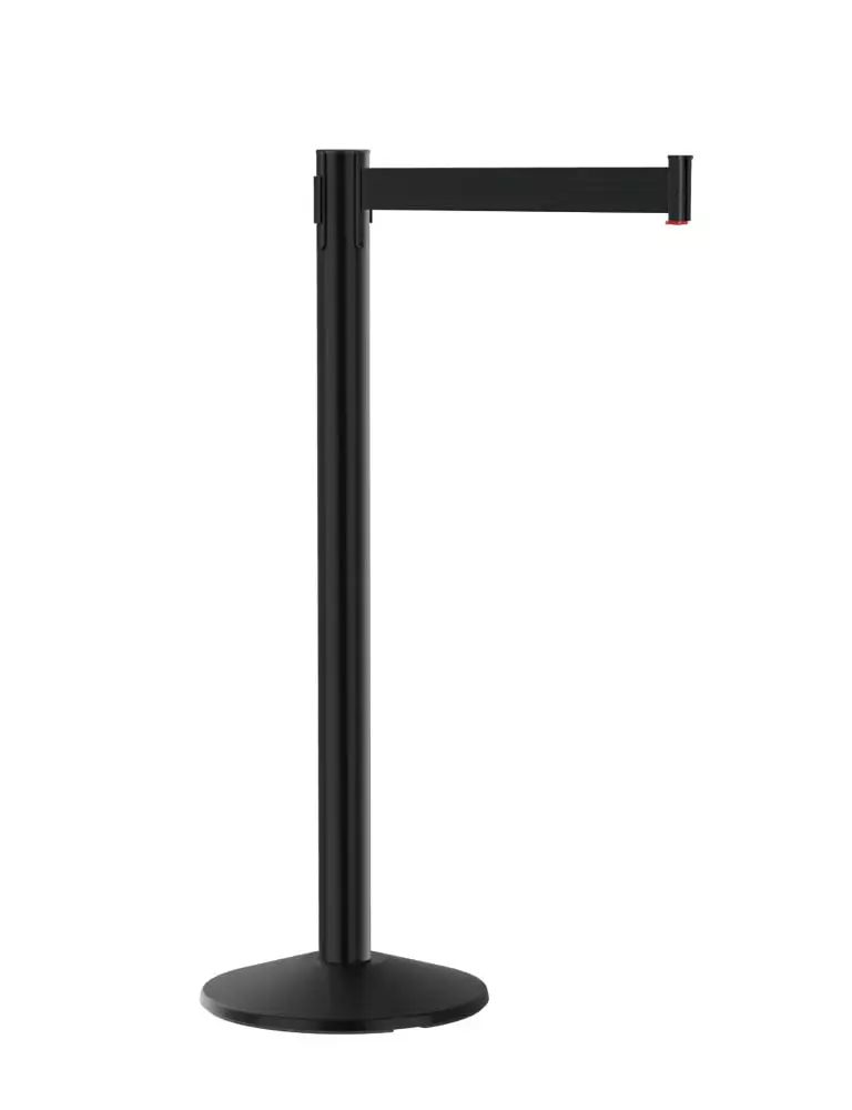 Stanchion With Black Retractable Belt 1 Stanchion With Black Retractable Belt rental - Toronto & GTA