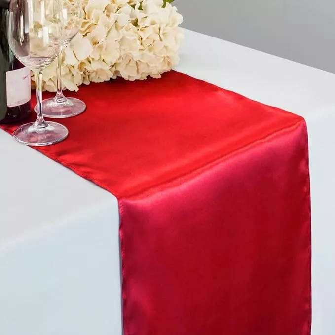 Table Runner Satin - Red 3 red1 jpg