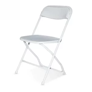 WhiteMetalFoldingChair