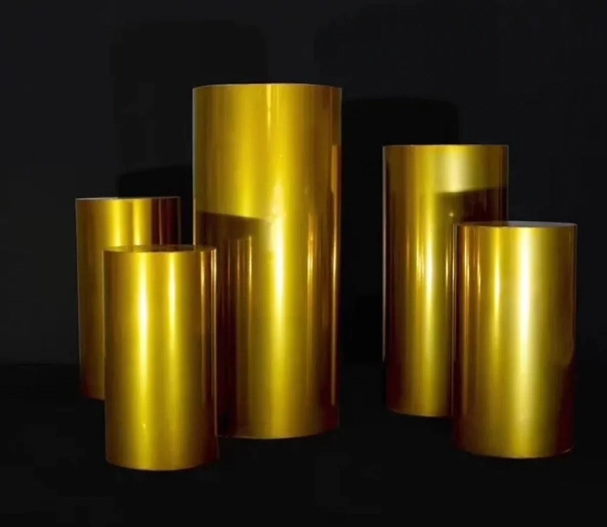 Round Plinth - Gold (Each) 1 plinth