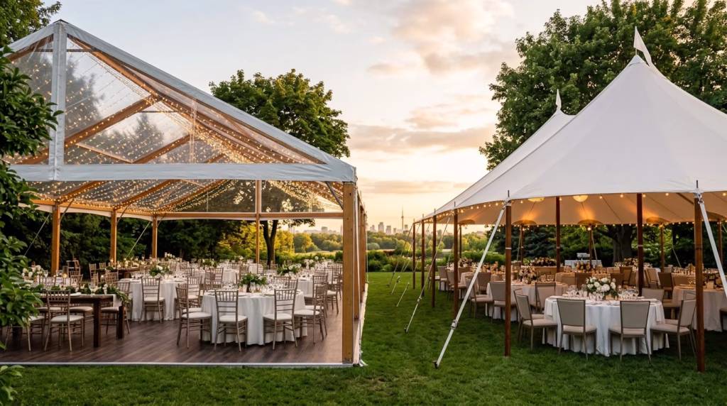 Clear Top Tent Rentals Toronto vs. Standard Marquee: Which Is Better For Your Wedding? 45 l6henEiDpCQ