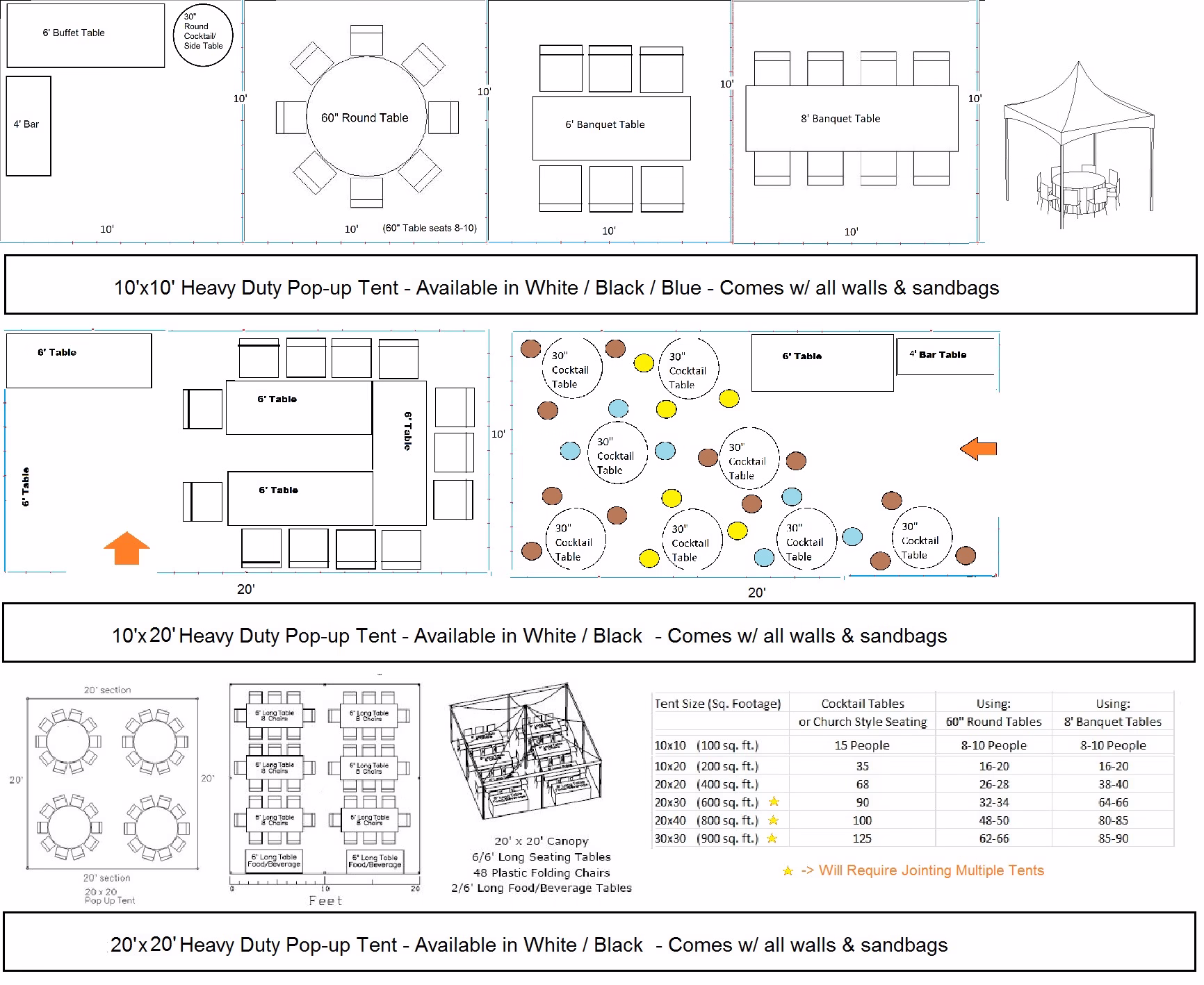 Tenting Layout Plan 11 Tenting Layout Plan rental Toronto GTA - Vibrant Occasions Scarborough