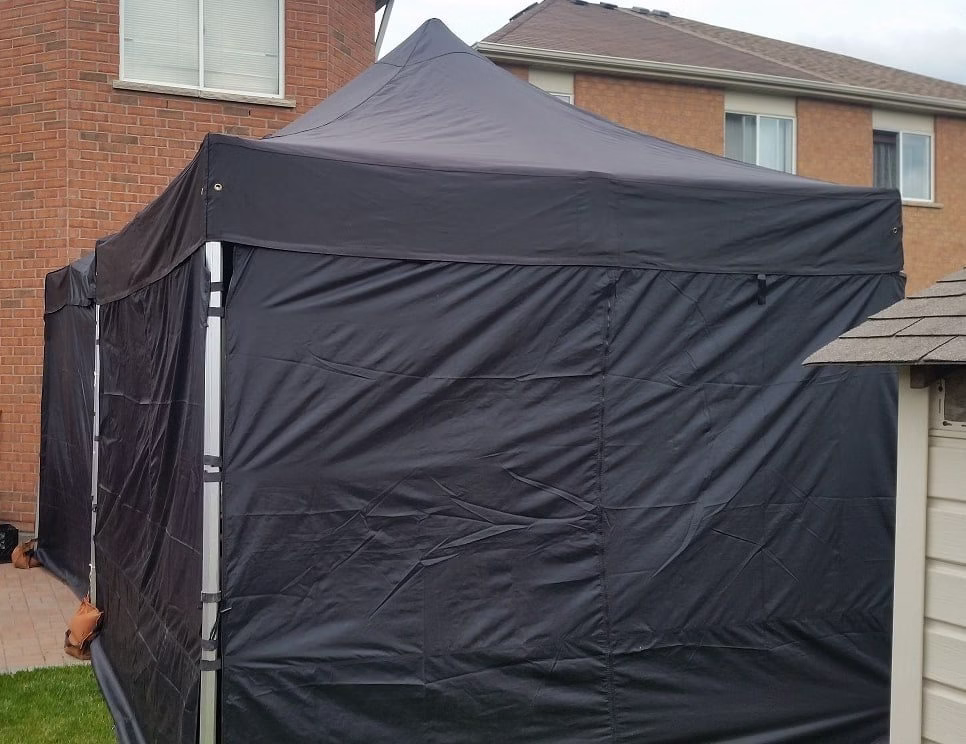 Heavy Duty Popup Tent - 10×20 - Black 1 Heavy Duty Popup Tent - 10×20 - Black rental Toronto GTA - Vibrant Occasions Scarborough