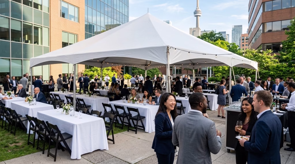 5-star Google review from a Toronto event rental customer