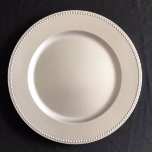 Acrylic Silver Charger Plate rental Toronto GTA - Vibrant Occasions Scarborough