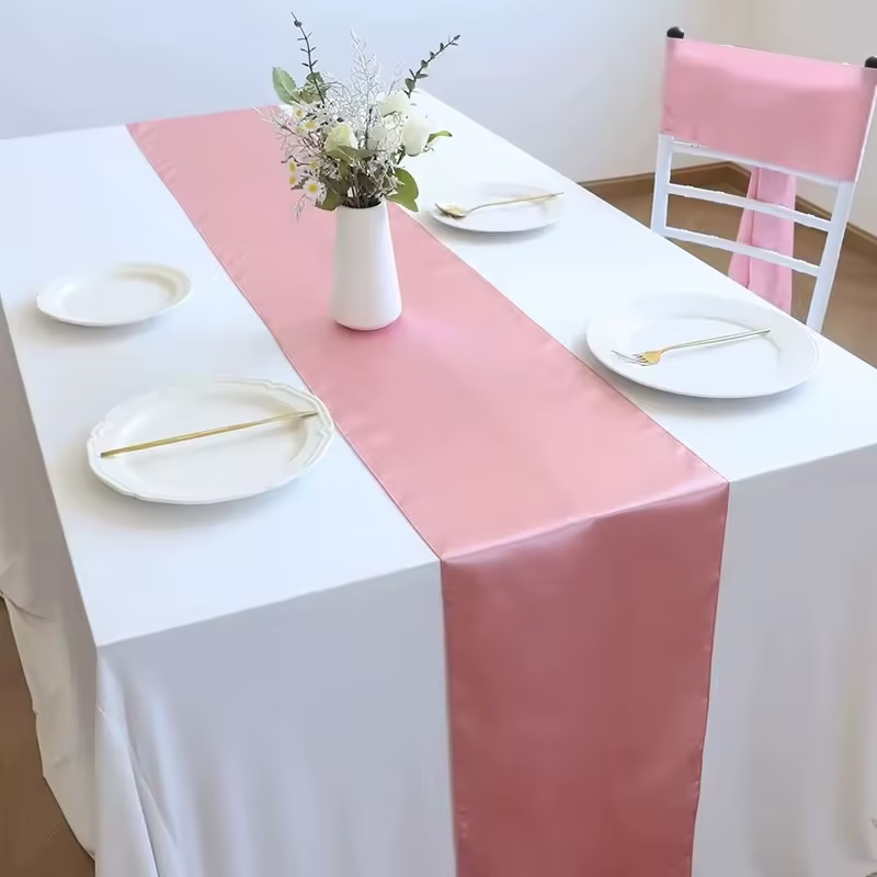 Table Runner Satin 8 Table Runner Satin rental Toronto GTA - Vibrant Occasions Scarborough