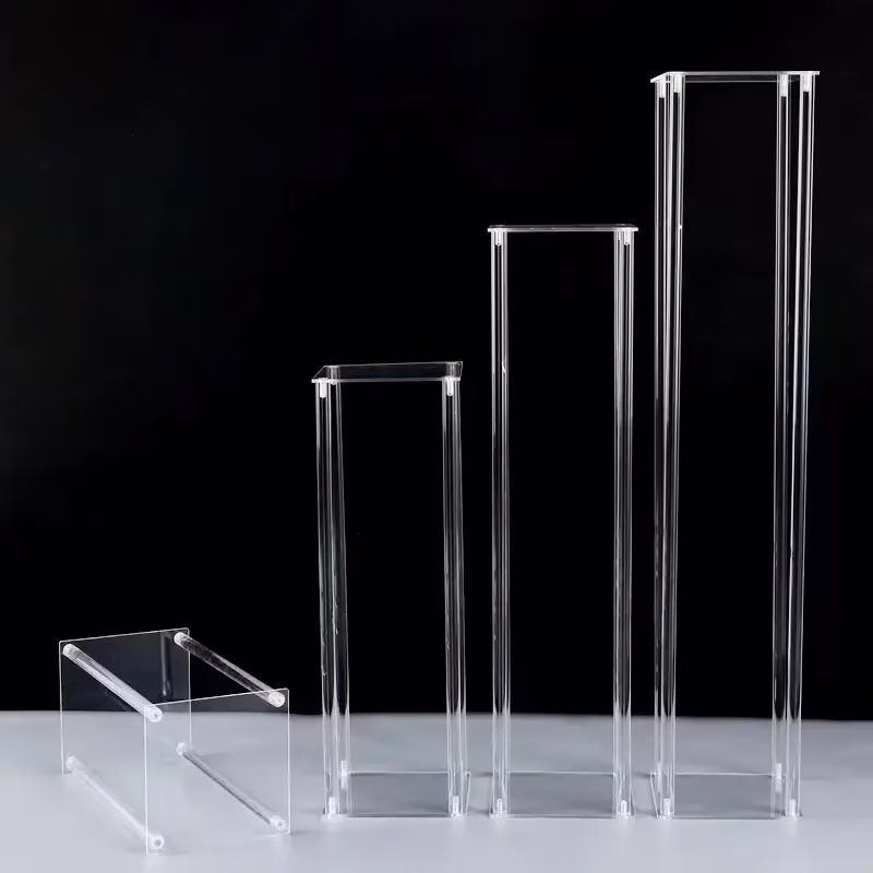 Acrylic Rectangle Dessert Stand - 25x100 cm 2 Acrylic Rectangle Dessert Stand - 25x100 cm rental Toronto GTA - Vibrant Occasions Scarborough