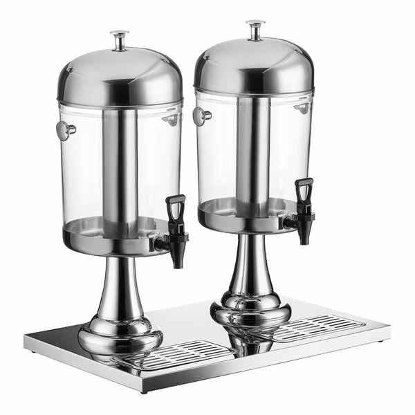 Beverage Dispenser Double - Chrome 1 Beverage Dispenser Double rental Toronto GTA - Vibrant Occasions Scarborough