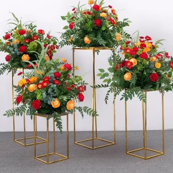 Metal Rectangle Dessert Stand - 25x100 cm 4 Metal Rectangle Dessert Stand - 25x100 cm rental Toronto GTA - Vibrant Occasions Scarborough