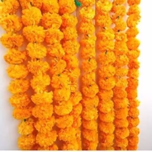 Artificial Marigold Flower Garlands Orange rental Toronto GTA - Vibrant Occasions Scarborough