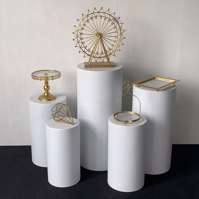 Round Plinth - 5 Pc Set - Pink 3 Round Plinth - 5 Pc Set - Pink rental Toronto GTA - Vibrant Occasions Scarborough