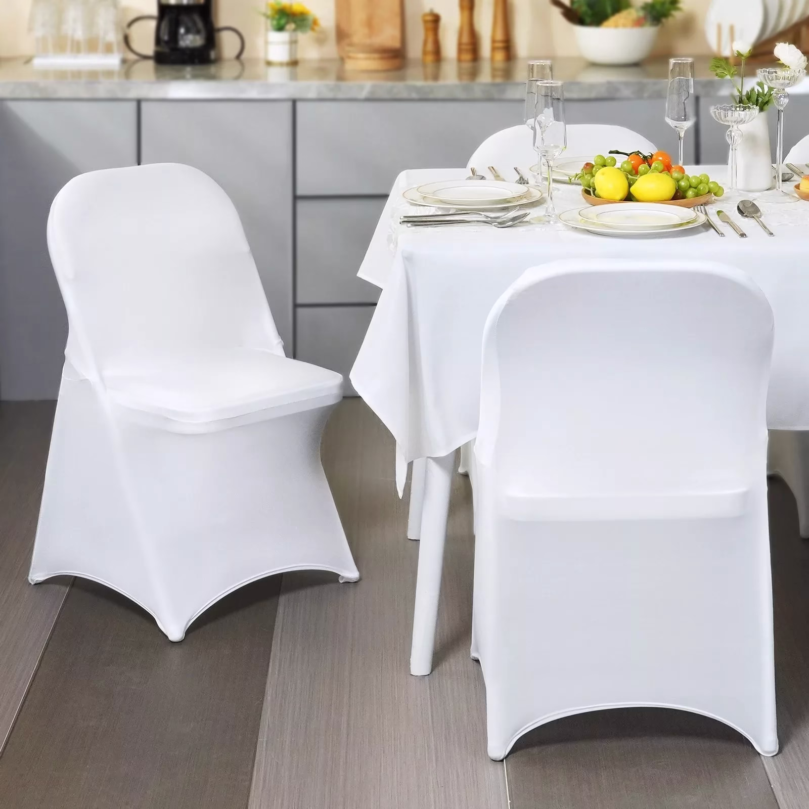 Spandex Chair Cover - Plastic Folding 10 Spandex Chair Cover - Plastic Folding rental Toronto GTA - Vibrant Occasions Scarborough